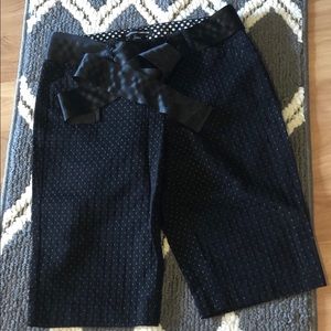 Express Capris/shorts with satiny waist tie